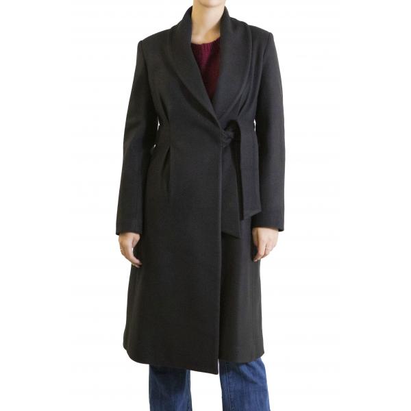 Cappotto lungo con cinta laterale Options